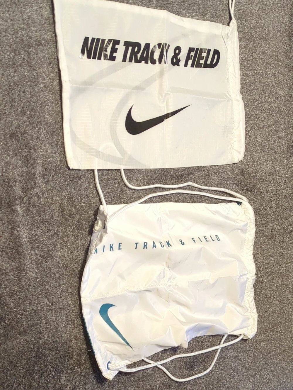 Two Nike Track And Field Drawstring Bags